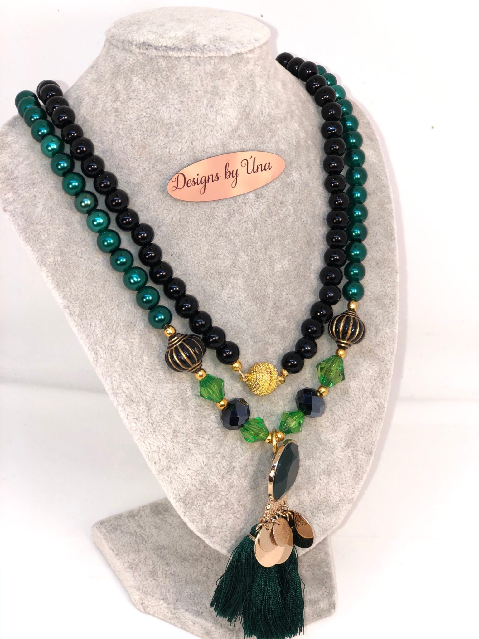 Indian Style Tassel Necklace Handmade Unique one of a kind