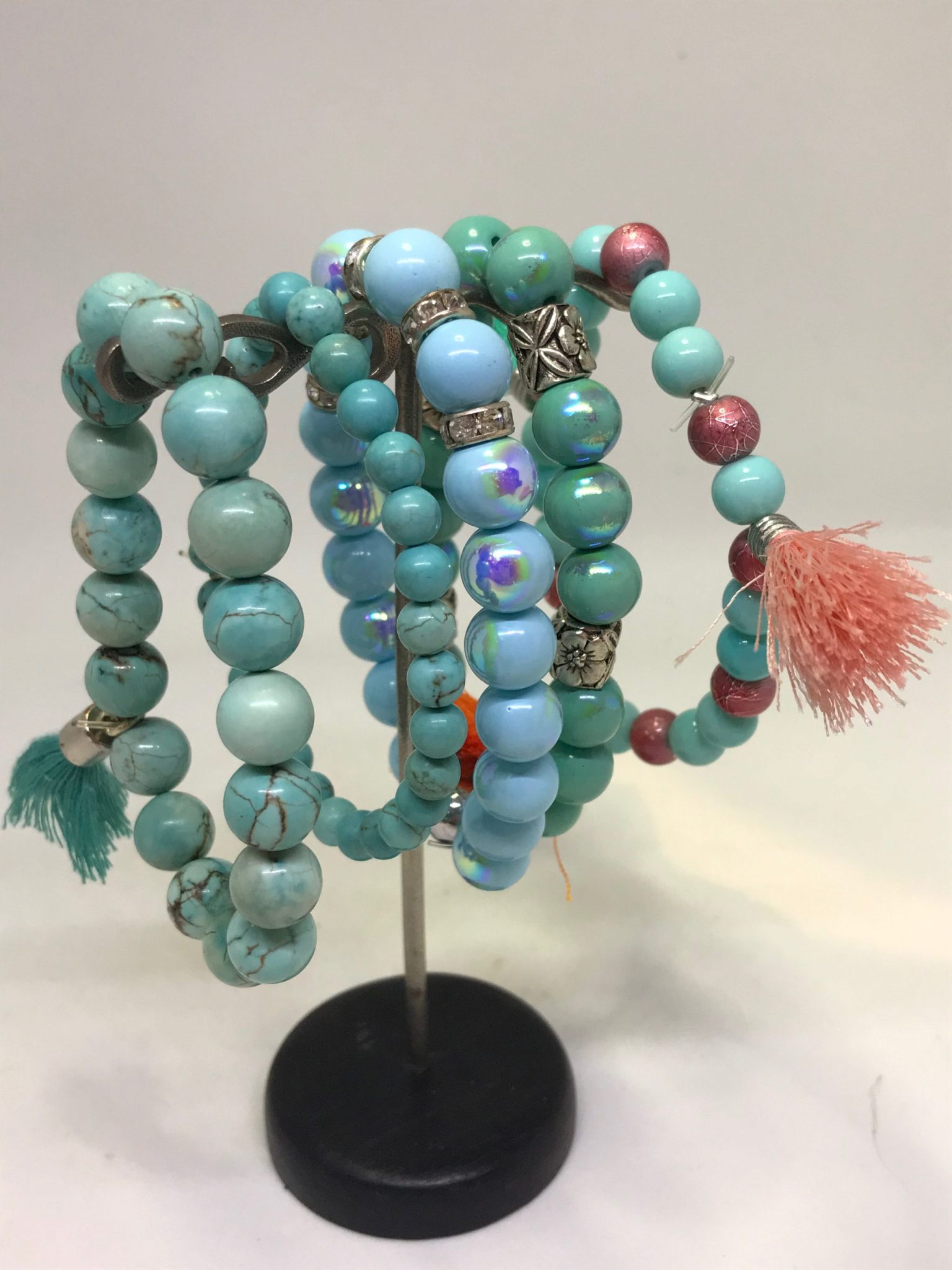 Turquoise tassel bracelet - Image 2