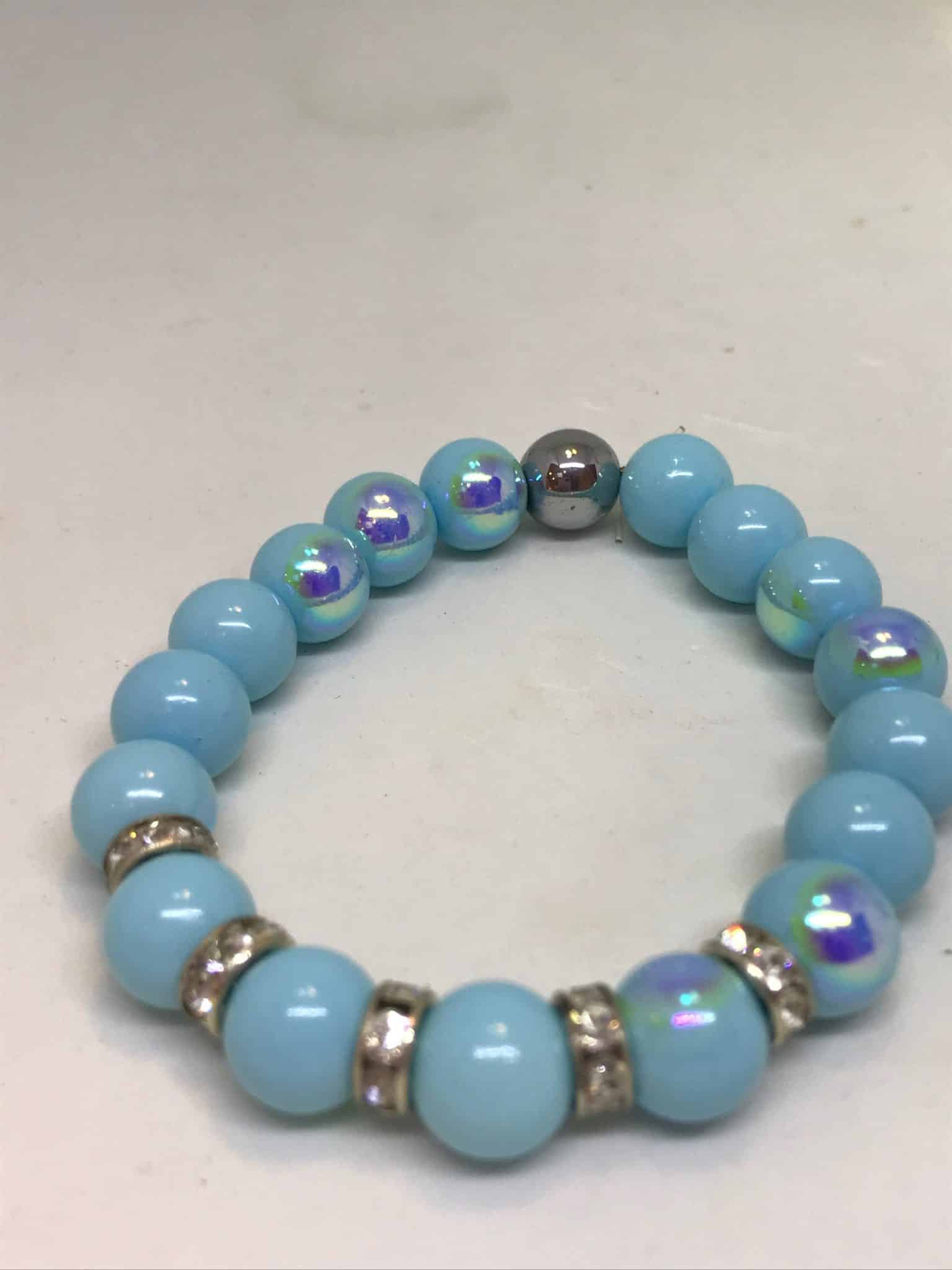 Cornflower blue bracelet
